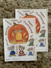 Suzy's Zoo Stickers: 2 Sheets Happy Thanksgiving, Home Sweet Home