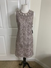 Women  s Adrianna Papell Sleeveless Lined Party Dress  Size 4 NWT