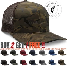 Men Snapback Hat Mesh Solid Flat Brim Style Baseball Cap Trucker Visor Tactical