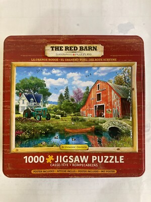 Jigsaw THE RED BARN 1000 Piece Eurographics New in Embossed Tin | eBay