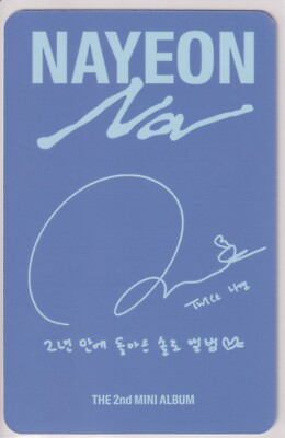 TWICE ナヨン NA 直筆サイン入り　ポストカード TWICE ナヨン NA 直筆サイン入り ポストカード TWICE ナヨン サイン