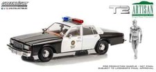 Greenlight 1:18 1991 Chevrolet Caprice Police Car Terminator 2 Figure