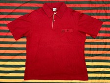 VTG 80s Garan Lion Polo Shirt Red Embroidered Mens XL 70s Hipster Grunge SOFT