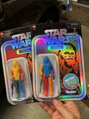 Star Wars (Retro)-  ''Chewbacca Prototype Edition'' Set Of Two Exact Colors