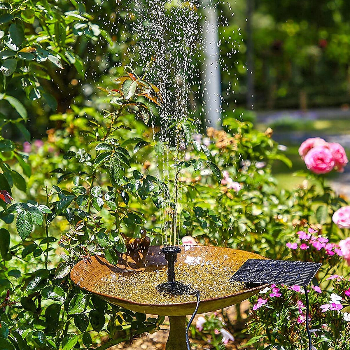 200L/H Solar Panel Powered Water Pump Garden Pool Pond Aquarium