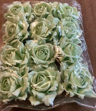 Green Paper Roses Bag Of 12