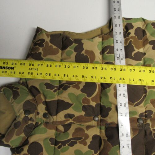 Cabela's Camo Vest Men's Large "Waterfowl Down" Hunting (stains) - Picture 5 of 11