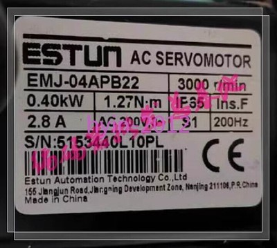 1pcs New EMJ-04APB22 Eston servo Motor 400W(no box) #W6