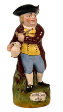 Antiker Staffordshire Herzhafter Good Fellow Toby Charakter Krug 1837-1840 28 cm