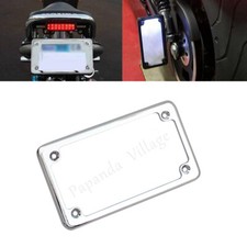 Aluminum Chrome License Plate Frame 4"x7" Holder Universal For Harley Chopper