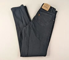 Vintage Levis Jeans Mens Fits 32x36 Orange Tab 550-4159 Black USA Made*