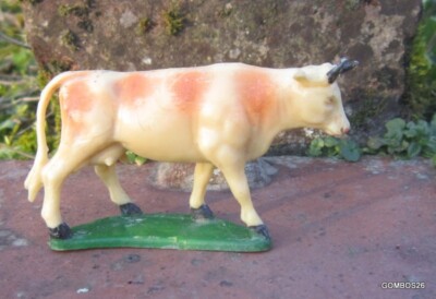 Figurine Vintage CARL Allemagne - La Vache, Ferme Starlux, Plastique Floqué, Boîte D'origine