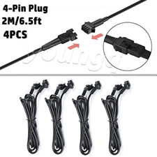 4PCS 6.5Feet 2M Extension Wire Cable 4Pin For RGB LED Strip Rock Light Glow Lamp