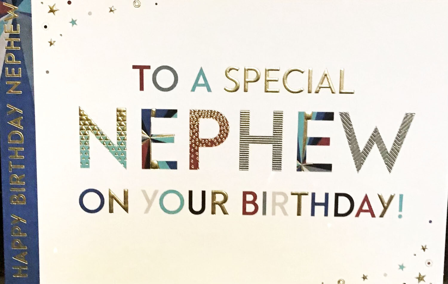 Nephew Happy Birthday Card By Words and Wishes