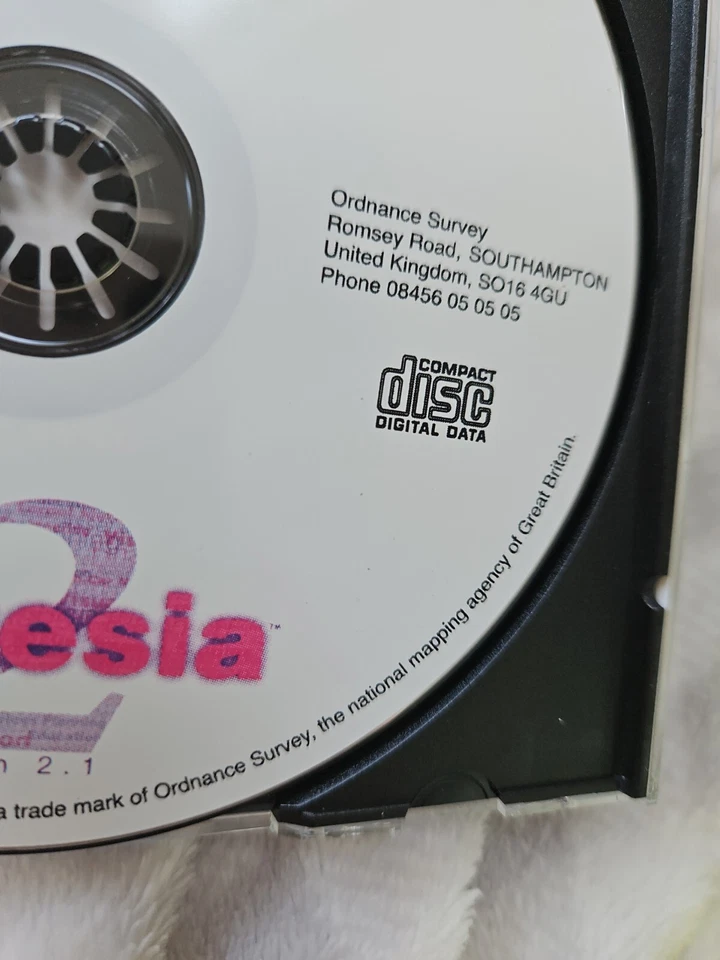 ORDNANCE SURVEY MAP CD-ROM Cartesia 2 Official OS mapping agency Vintage - Image 3 of 4