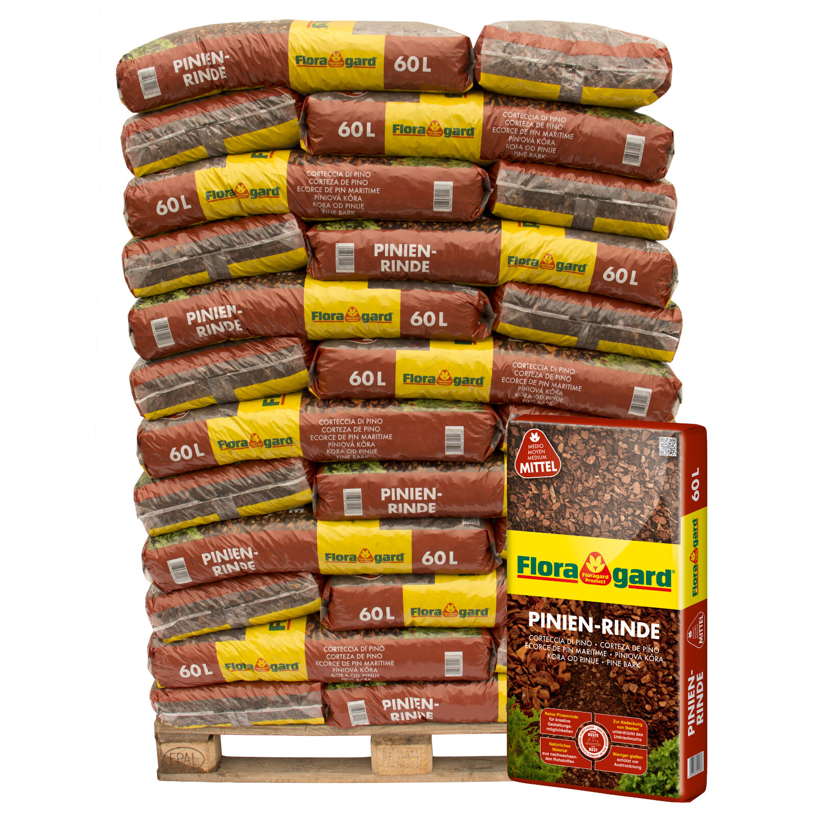 Floragard Pinienrinde Pinien Rinde Rindenmulch Rinden Mulch