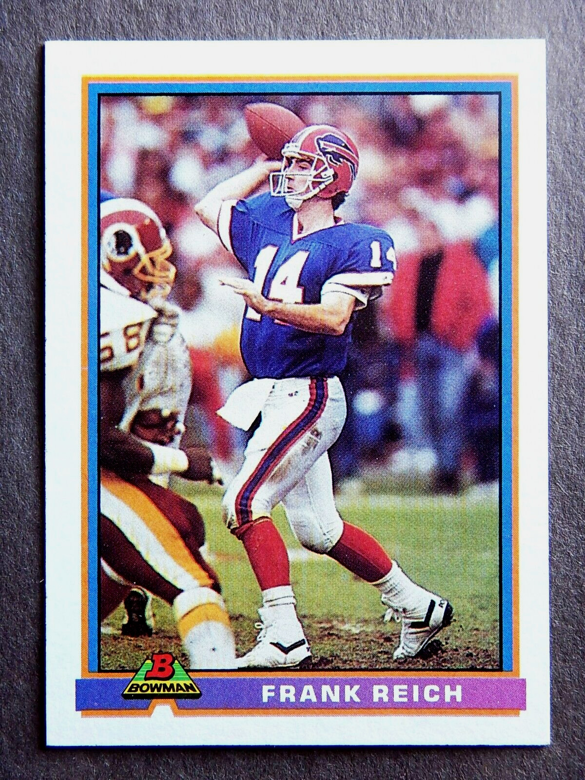 Frank Reich #43 Bowman 1991 Football Card (Buffalo Bills) 