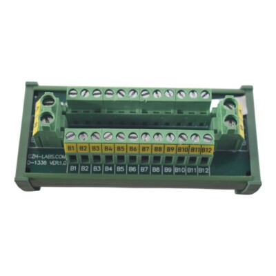 CZH-Labs D-1338 Ver. 1.0 DIN Rail Mount Screw Terminal Block Breakout Module Boa