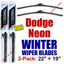 WINTER Wipers 2pk Super-Premium fit 2000-2005 Dodge Neon - 35220/35190