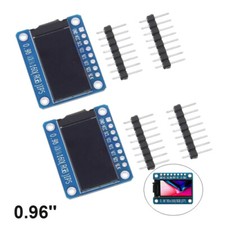2X 0.96'' Inch IPS Full Color 80x160 LCD Display Module ST7735 SPI for