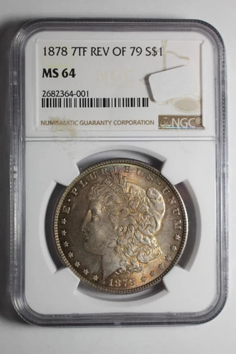 1878 Reverse of 79 Rev Morgan Silver Dollar MS64 NGC #001