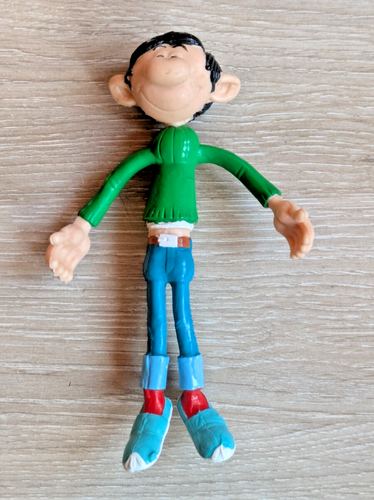 Figurine Flexible Gaston Lagaffe Quick – Gaston 12cm Et Son Chat, Occasion