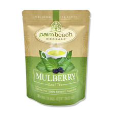 Mulberry Leaf Tea by Palm Beach Herbals  30ct, Caffeine-Free