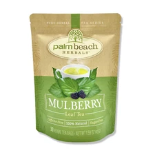 Mulberry Leaf Tea by Palm Beach Herbals | 30ct, Caffeine-Free