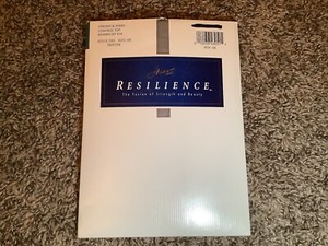 Hanes resilience control top pantyhose, color pewter, size: AB