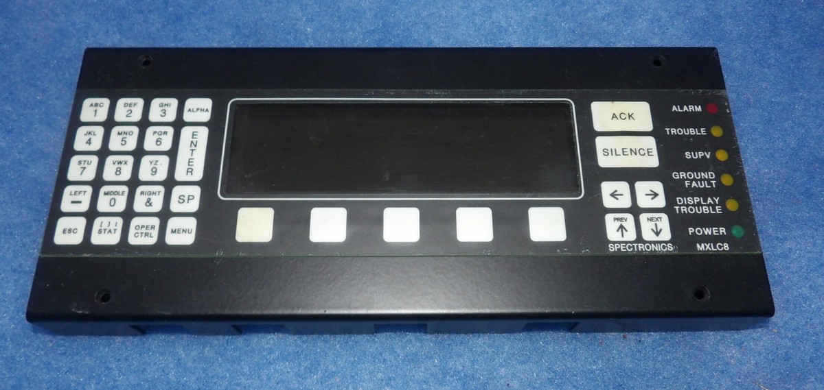 Spectronics S7-120-91 MXLC8 Rev H Fire Alarm Panelview Display + 1