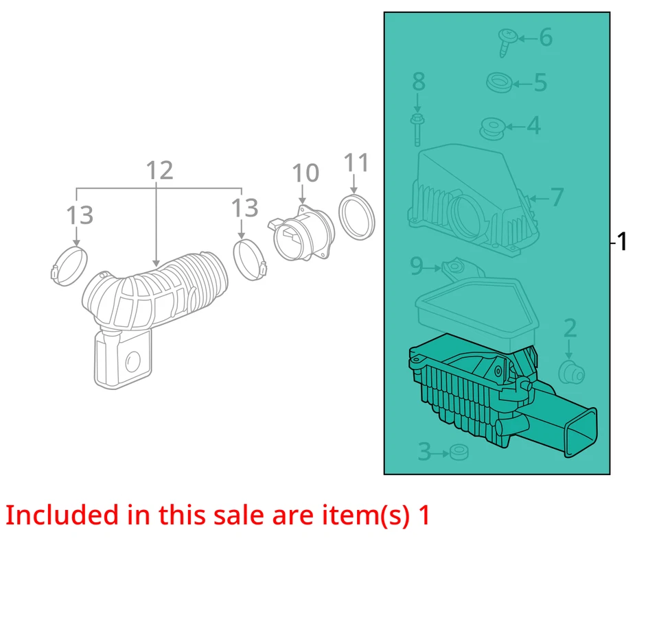 Air Cleaner CADILLAC CTS 08 09 — 第 3/4 张图片