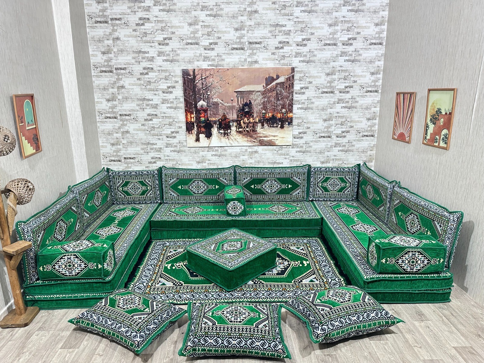 Arabic Corner Majlis Oriental Sofa Seating Area Set