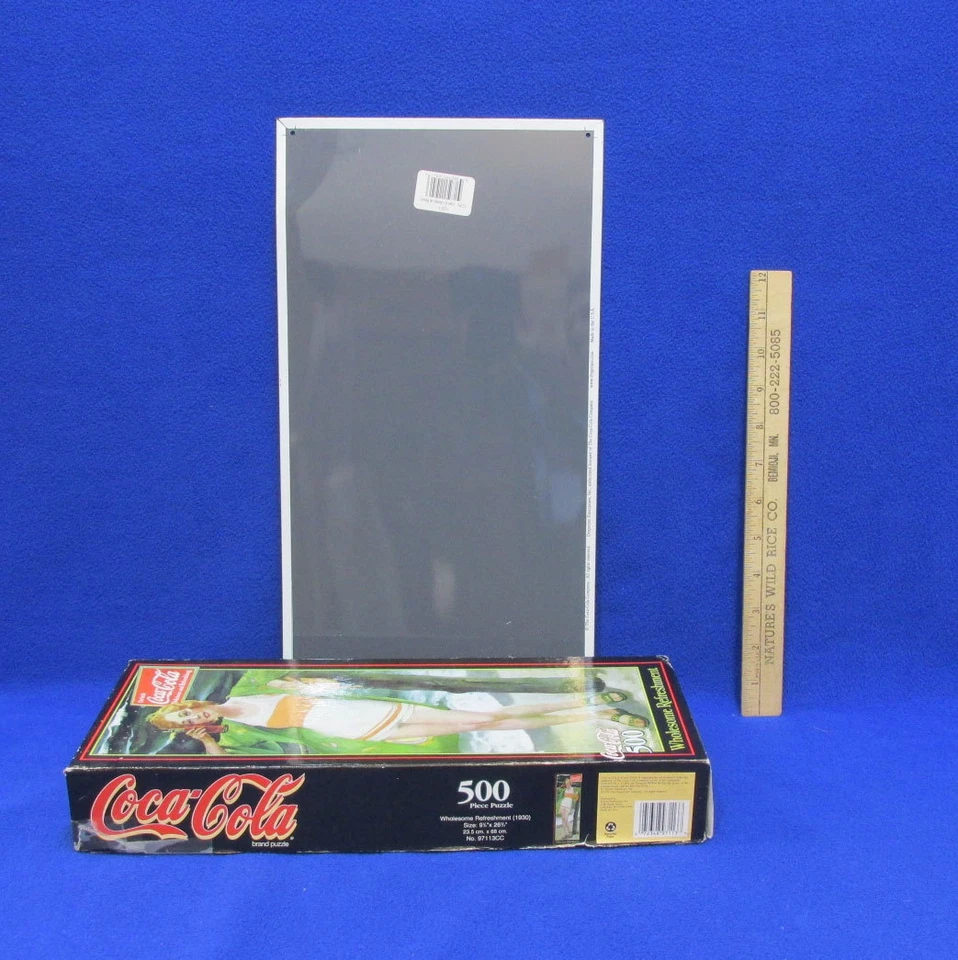 Coca Cola Girl Metal Sign & Puzzle 500 Pieces Vertical Sign & Puzzle Lot of 2 - Image 2 of 2