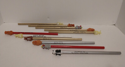 Vintage Lot of 11 ADVERTISING PENCILS Animal Tops ~Bank, Marco Island, Naples FL