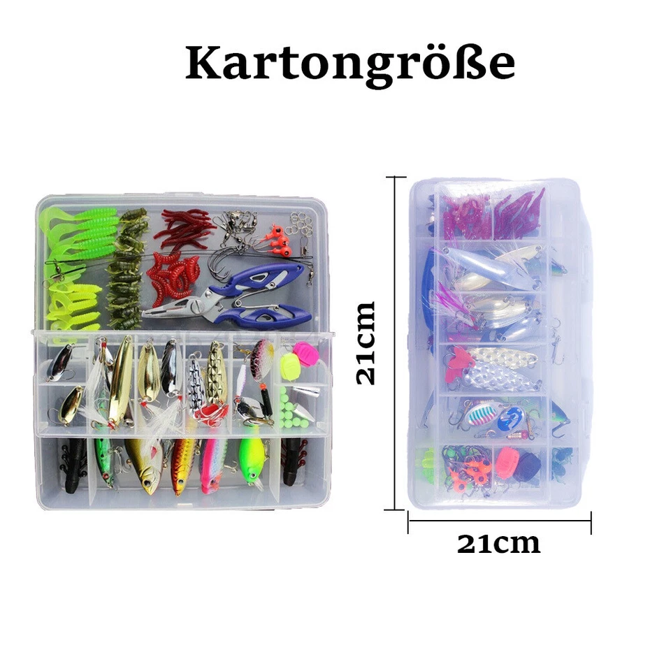 Fishdream Angelköder Set 101 Teile Kunstköderset Angelzubehör Wobbler Blinker DE - Bild 3 von 4