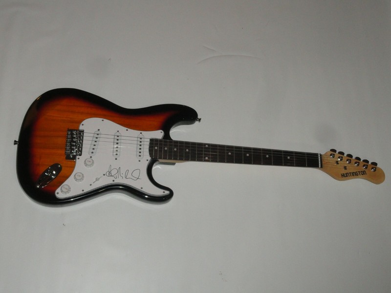 ANDREW MCMAHON SIGNED SUNBURST ELECTRIC GUITAR IN THE WILDERNESS PROOF PSA COA