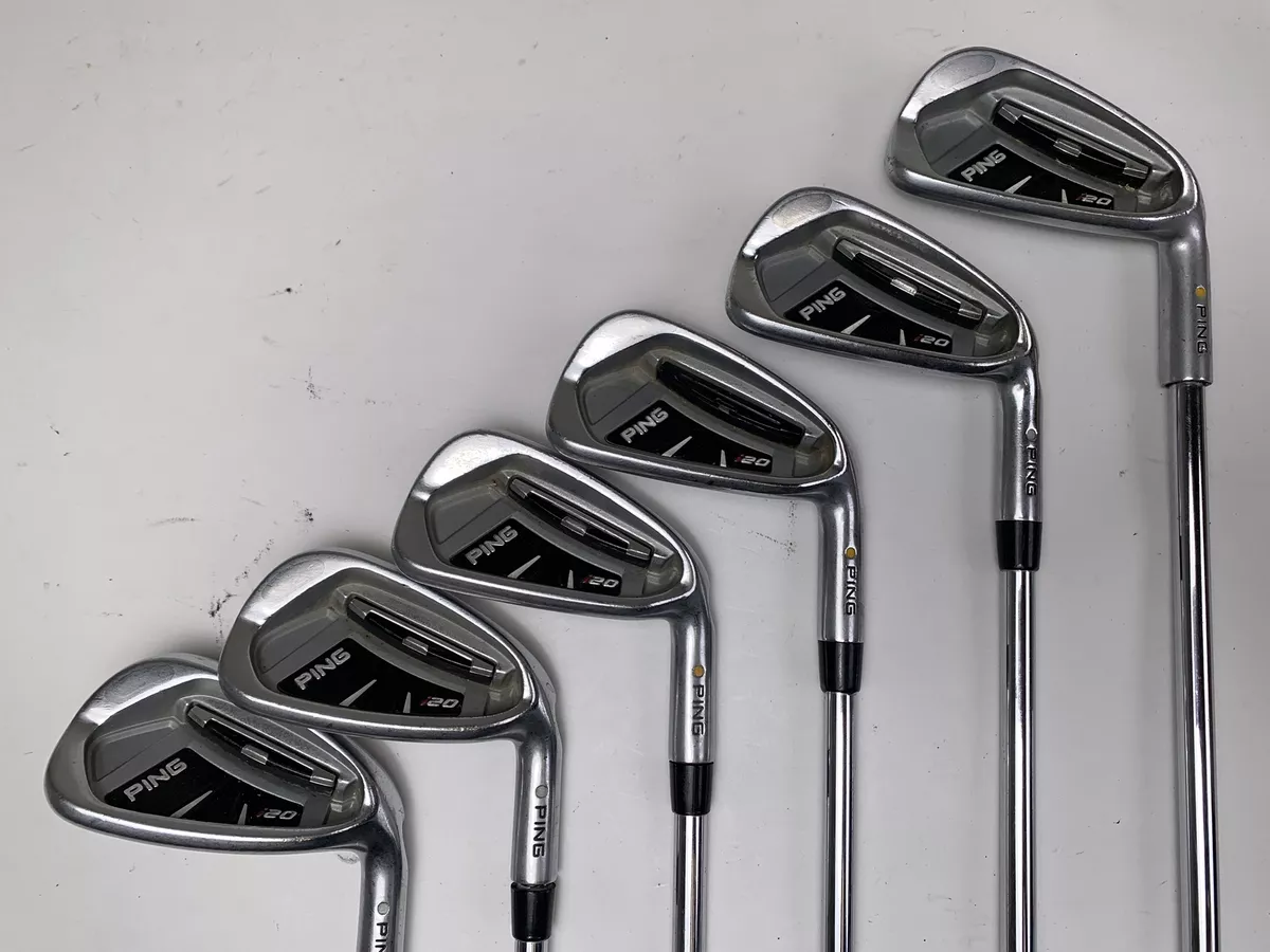 Ping I20 Iron Set 4 9 AW No 8 or PW Yellow Dot 1.5 Up CFS Stiff