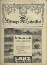 &nbsp;Mitteilungen der DLG&nbsp; 6 Hefte 1938 Juni - August