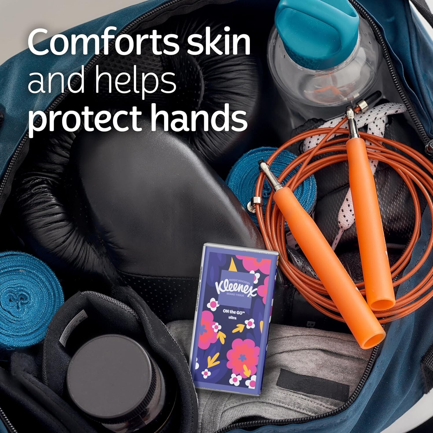 On-The-Go 3-Ply Facial Tissues, Travel Pocket, Soft & Absorbent, 8 Pk-80 Tissues