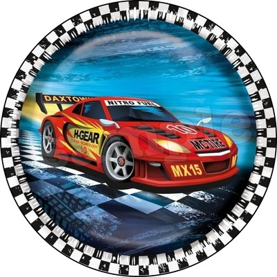 Maison Fetes Occasions Speciales Course Voiture Rally Decoration Gateau Disque Azyme Comestible Anniversaire