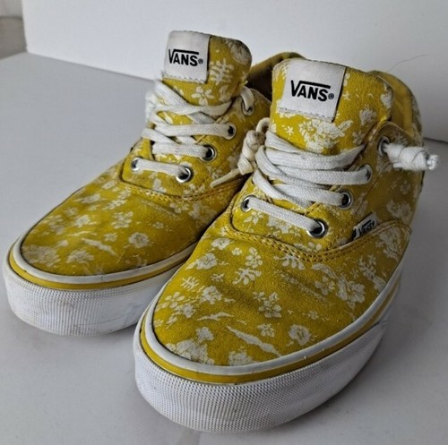 vans with yellow flowers
