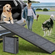 Dog Ramp for Car, 63" & 17"  Folding Portable Pet Stair (236)