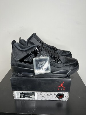 NIKE JORDAN テイタム4 DS 2019 Nike Jordan Retro 4 IV Olivia Kim Sz 12 Wmns Bred Black