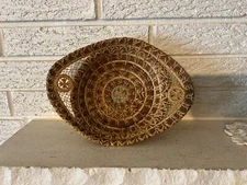 Beautiful Antique Native American Indian Handmade Coushatta Pine needle tray