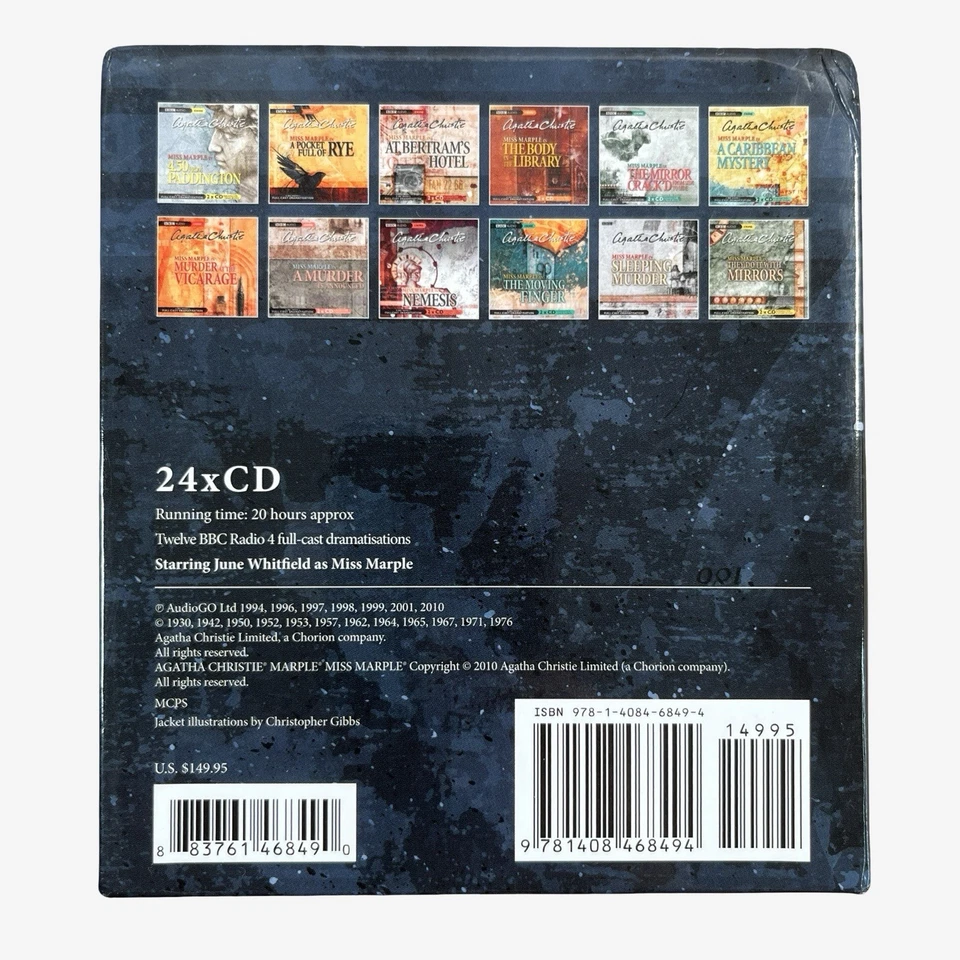 Agatha Christie Miss Marple Audio CD Complete Radio Dramas 24x CD Box Set - Image 3 of 4