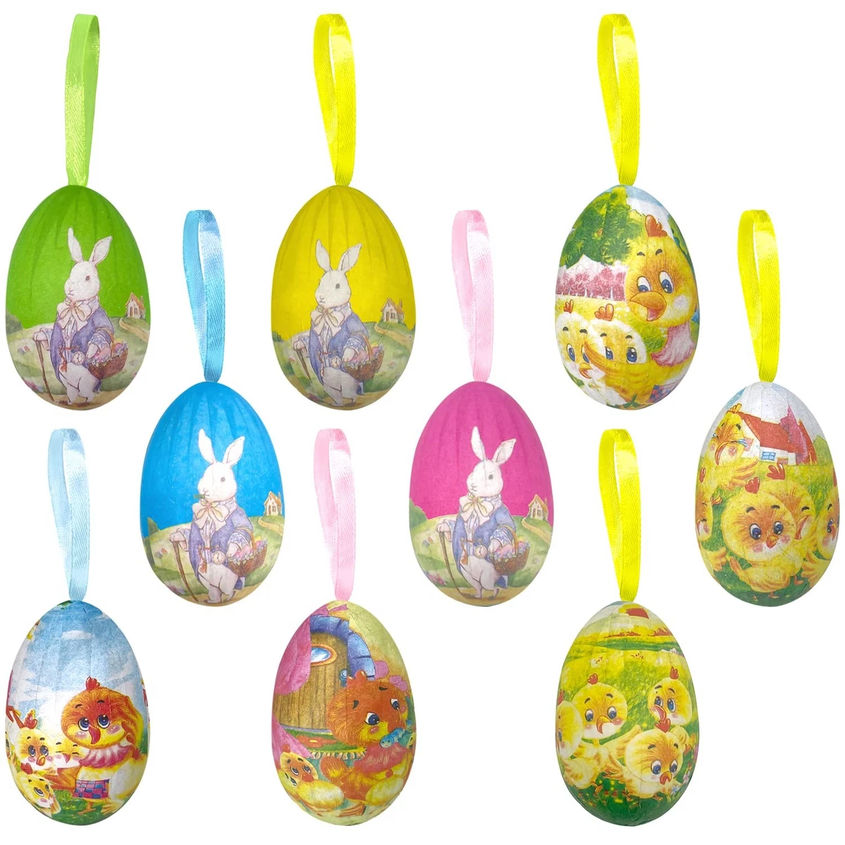 Acquista Talos 20 pezzi di uova di Pasqua di colore brillante fai da te non tossiche decorazioni per uova di Pasqua felici per Pasqua in Italia a partire da 0.94