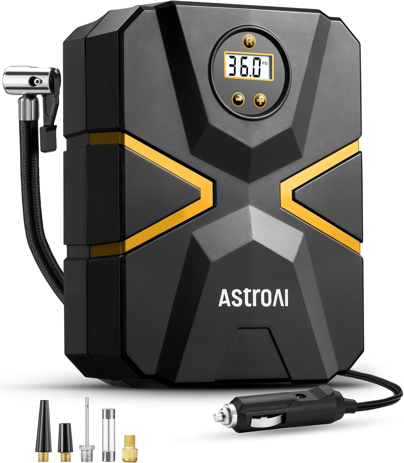 Tyre Inflator Air Compressor 12V DC, Car Accessories Digital Tyre Pump 150 PSI,