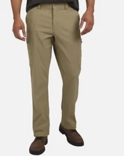 Wrangler Men's Tech Pants regular Fit Pocket Waistband 34x34 TAN