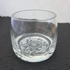 Scotland James Buchanan Signature Scotch Whisky Lowball Signed Glass 3"
