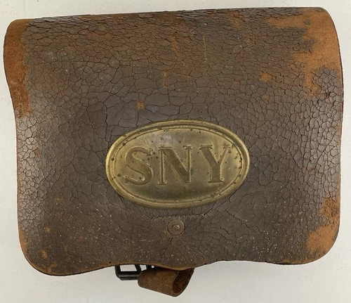 Civil War SNY Cartridge Box Baker & McKinney NY Maker Mark Original w Tins 1864